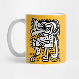 Angry Doodle Graffiti Creature Mug